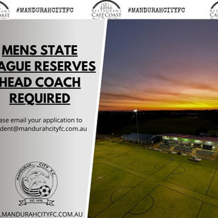Men's State League Reserves Team Coach Required