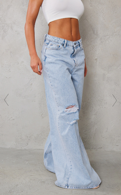Thumbnail: Extreme Wide Leg High Rise Jeans