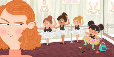 ballet class chicken dance