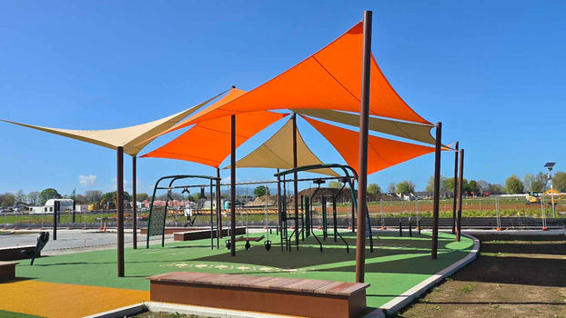 Shade Sails over playground