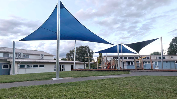 Shade Sails over playground