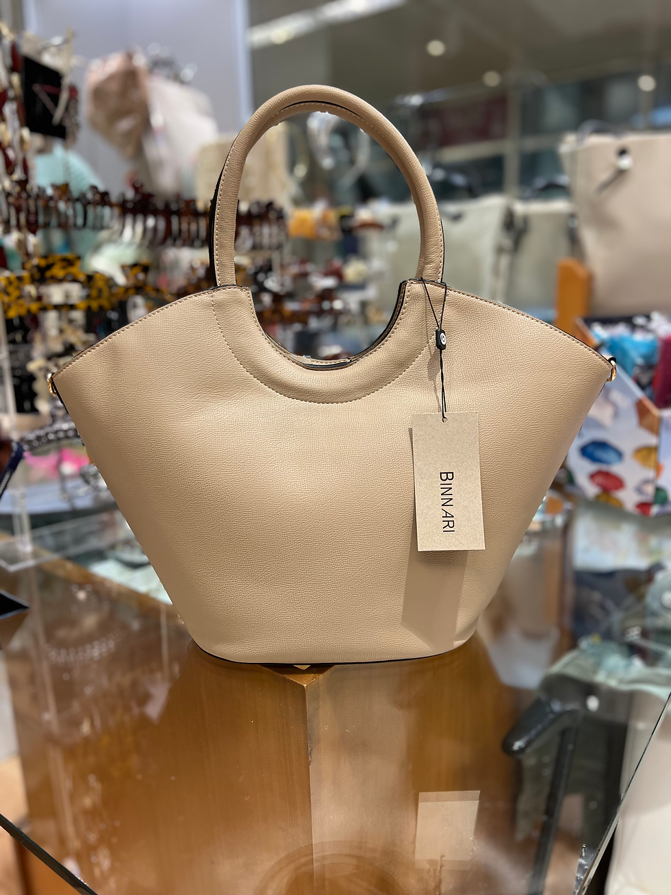Miniatura: Bolso Nansa Round crema