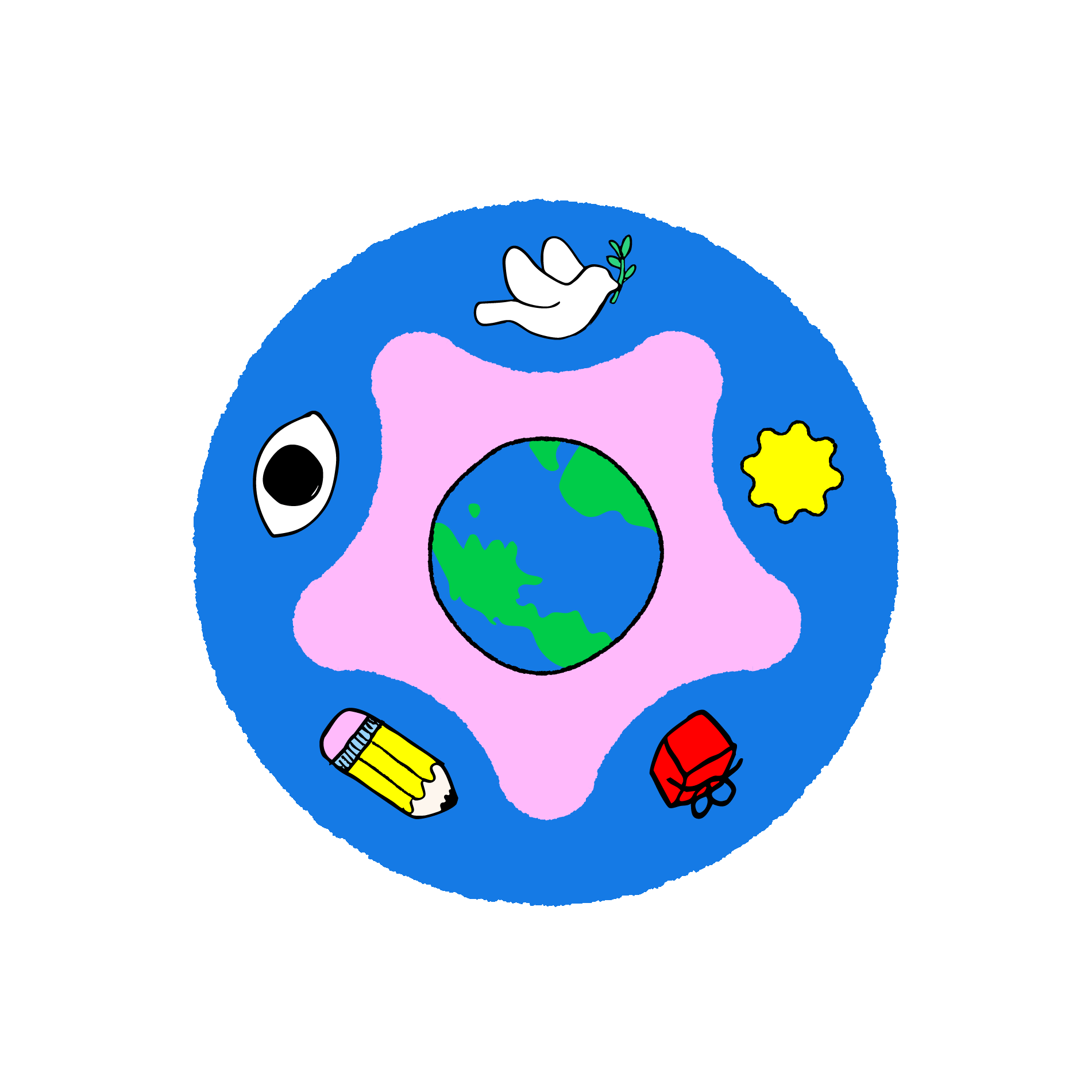 5 values spinning animation