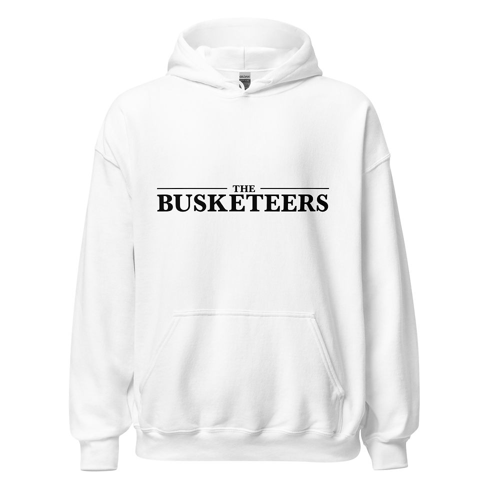 Thumbnail: Hoodie - The Busketeers Logo (Black Text)