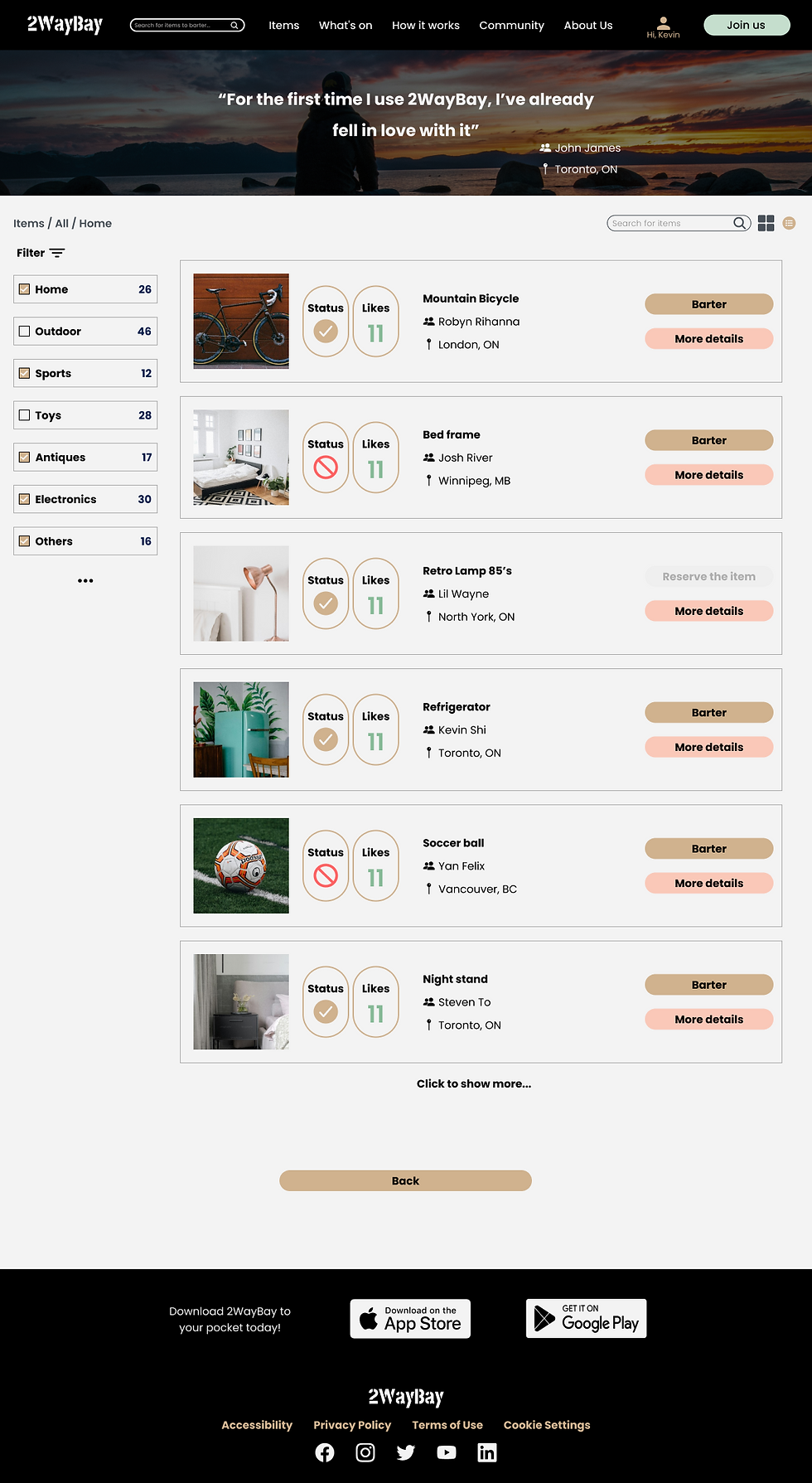 2. List of items list view.png