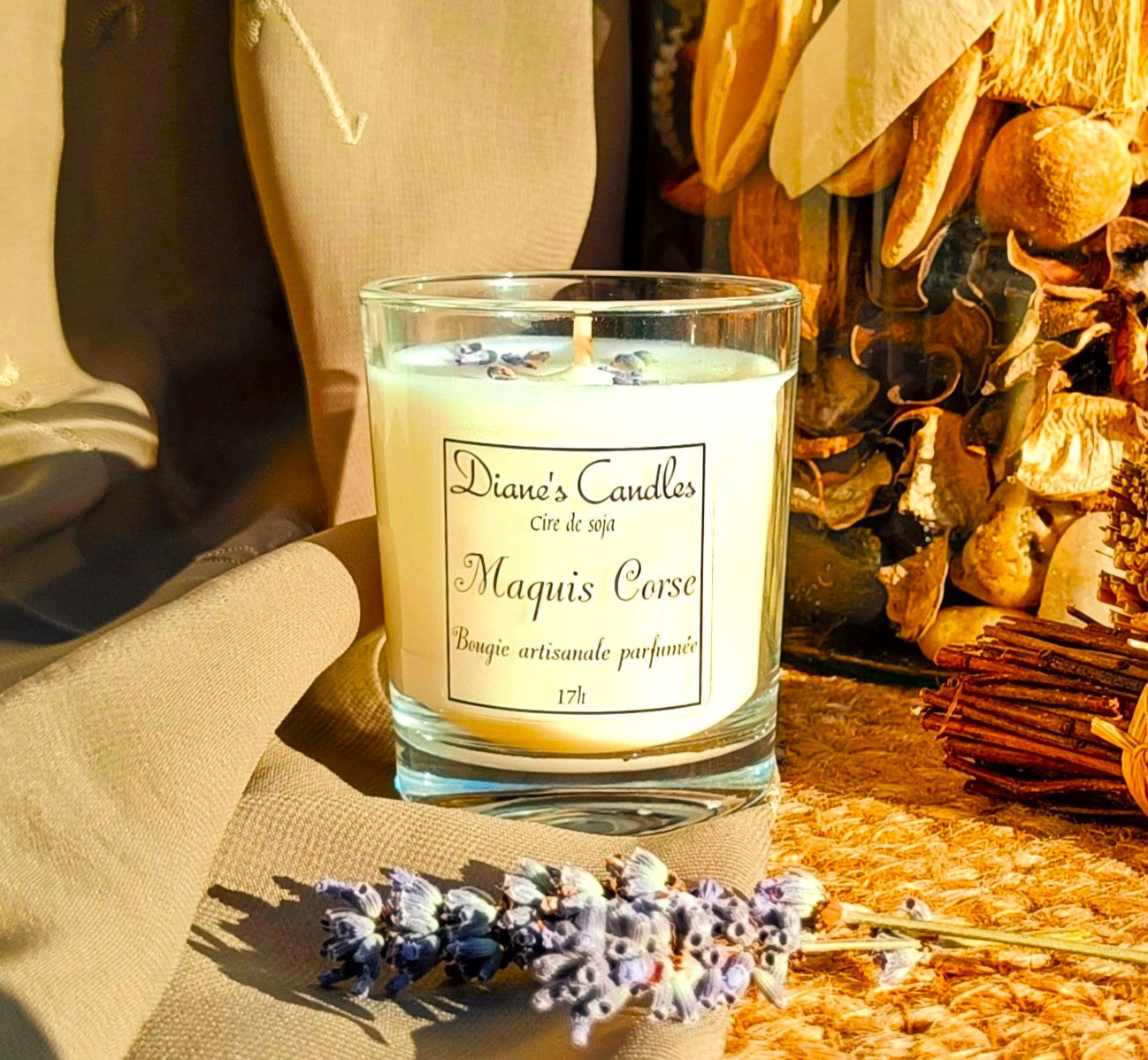 Bougie photophore parfumée Maquis Corse