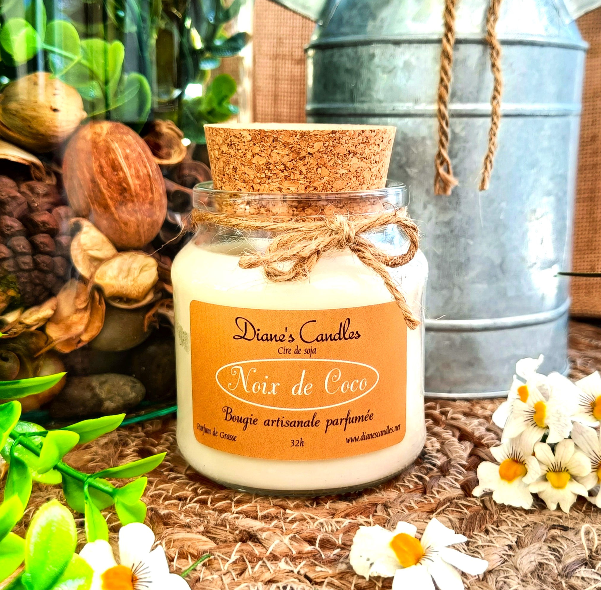 Bougie bonbonnière parfumée - Noix de coco