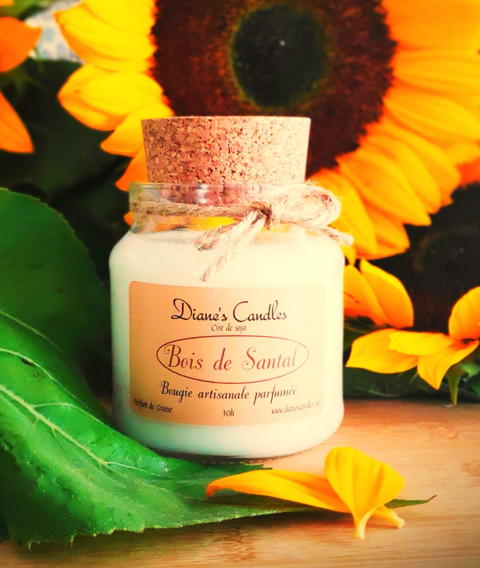 Bougie bonbonnière parfumée - Bois de Santal