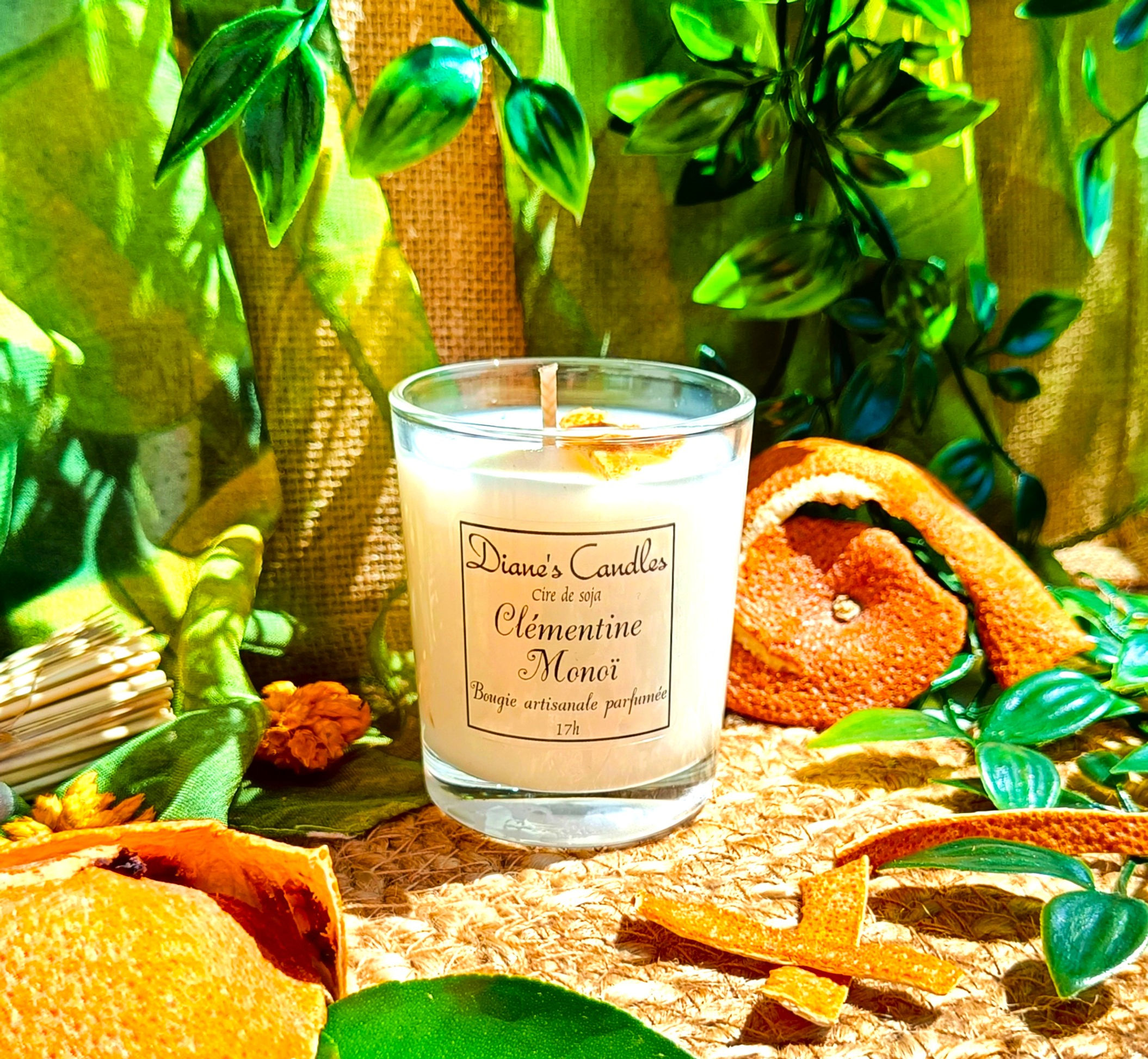 Bougie photophore parfumée - Clémentine Monoï