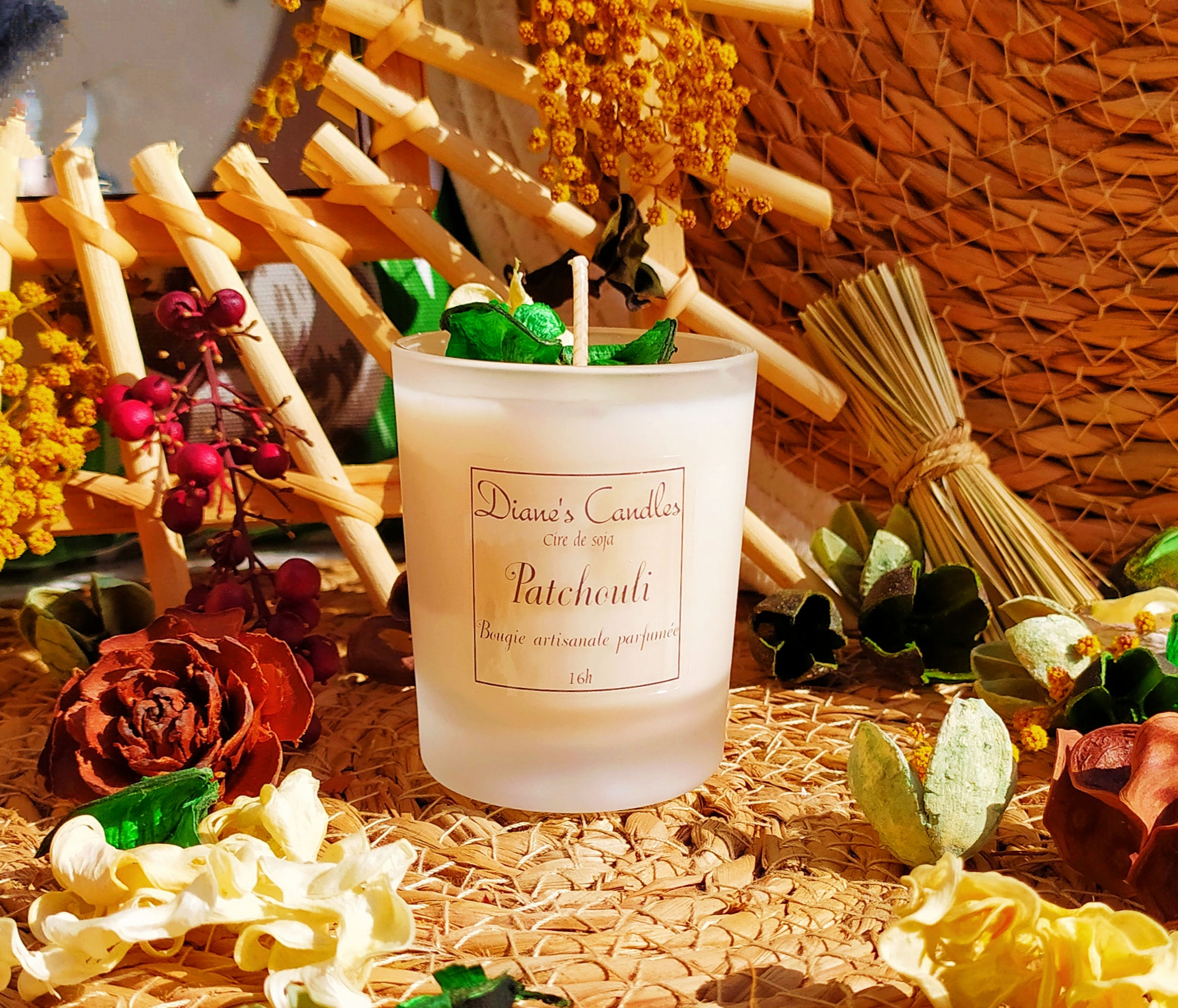 Bougie photophore parfumée - Patchouli