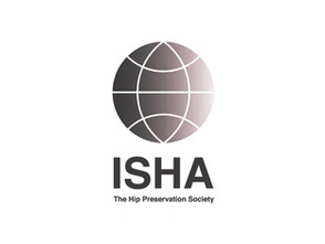 ISHA – The Hip Preservation Society logo, representing a global community of experts in hip preservation surgery and research.