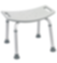 Shower chair used during hip surgery recovery to prevent falls