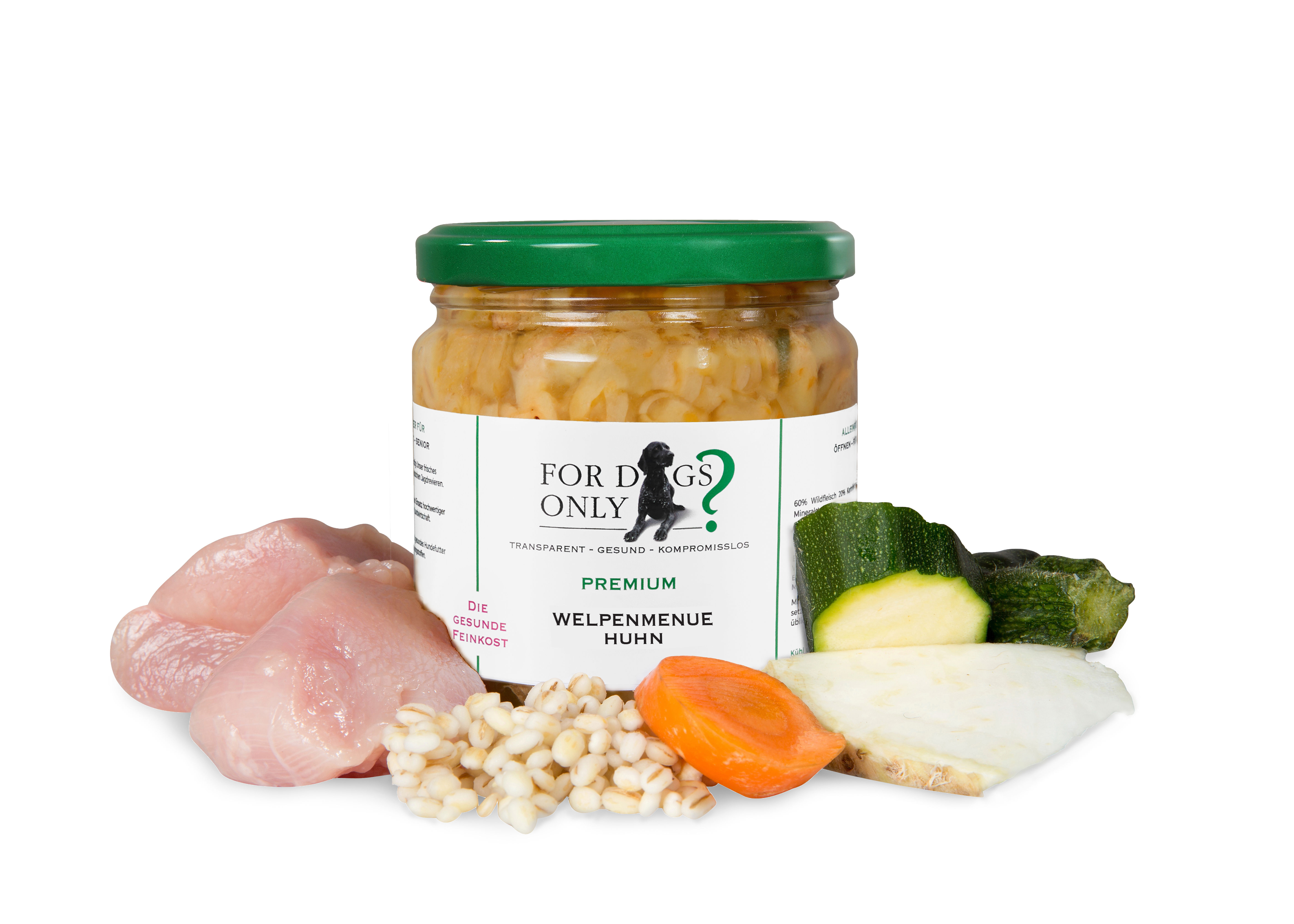 Premium Hundefutter Welpenmenue Huhn