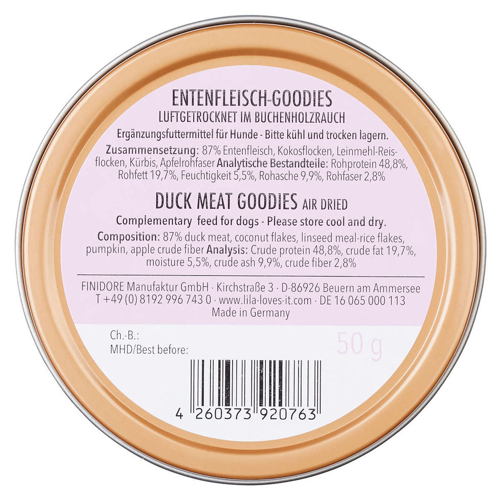Thumbnail: LILA LOVES IT Entenfleisch-Goodies Dose 50 g