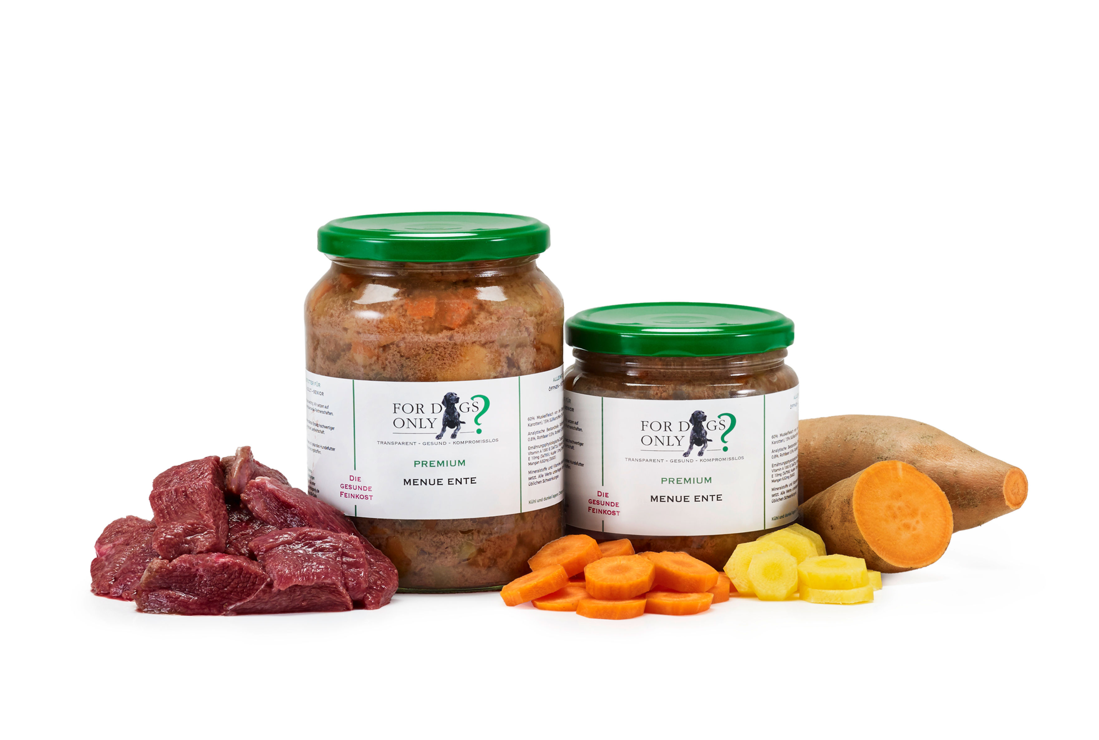 Premium Hundefutter Menue Ente