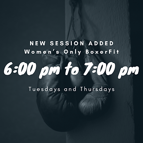 Women's Only BoxerFit Evening 6pm