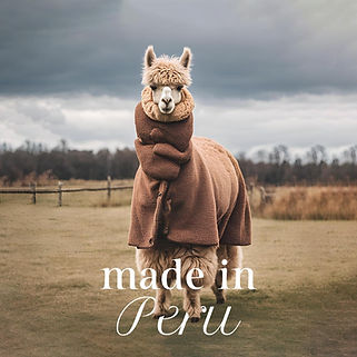 Alpaca poncho made in Peru