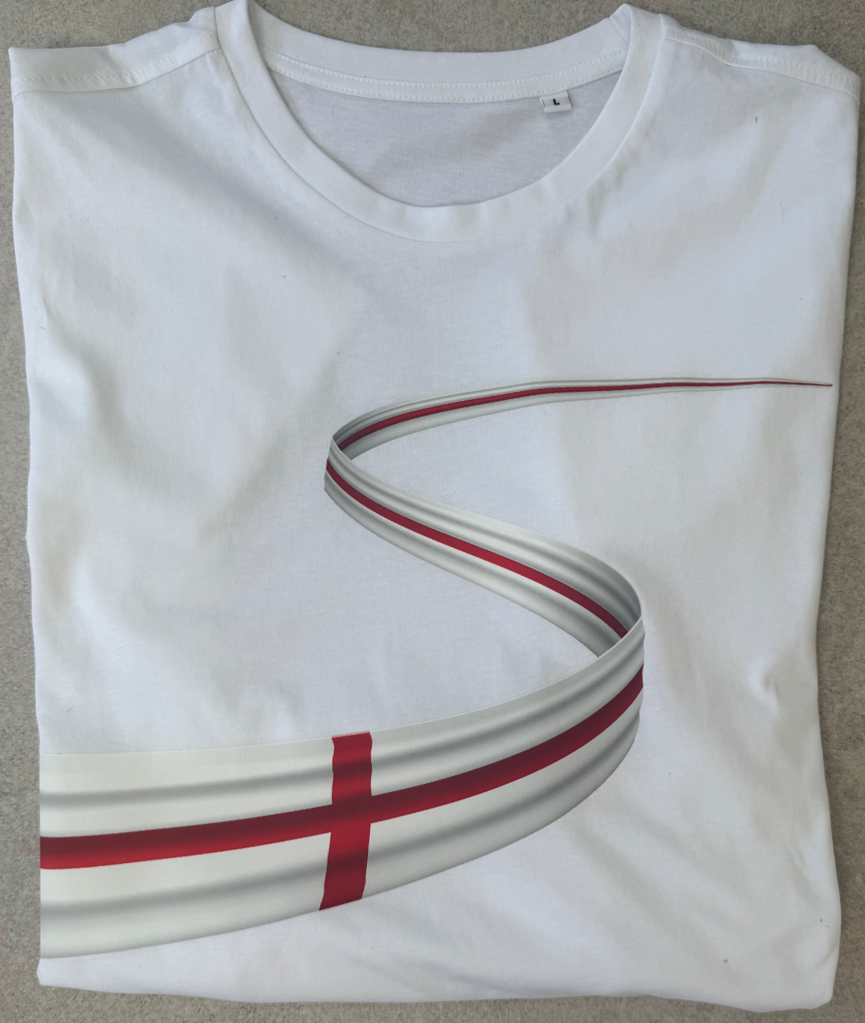 England Wave Flag T shirt