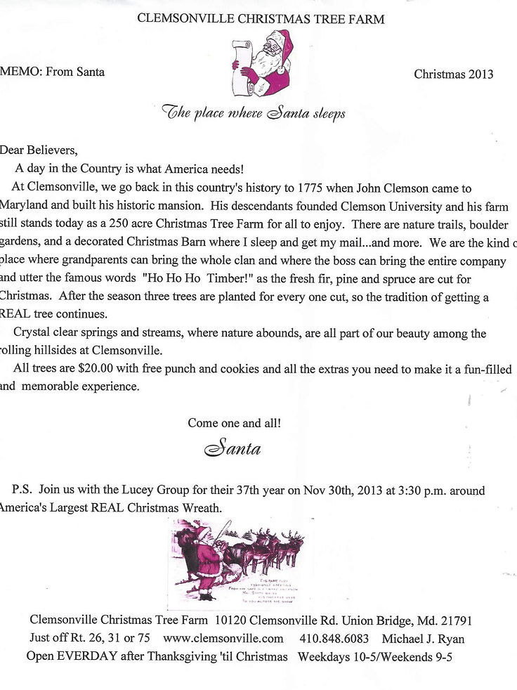 Clemsonville Christmas Tree Farm Frederick County Maryland 