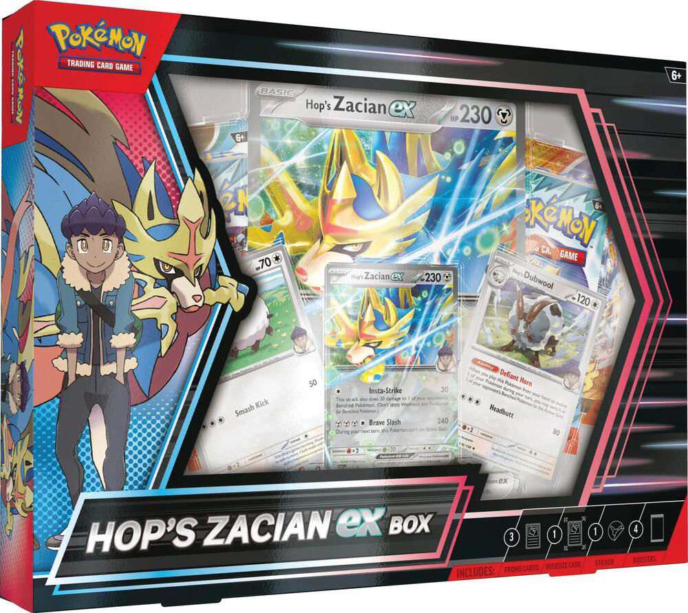 Pokemon Hop's Zacian ex Box