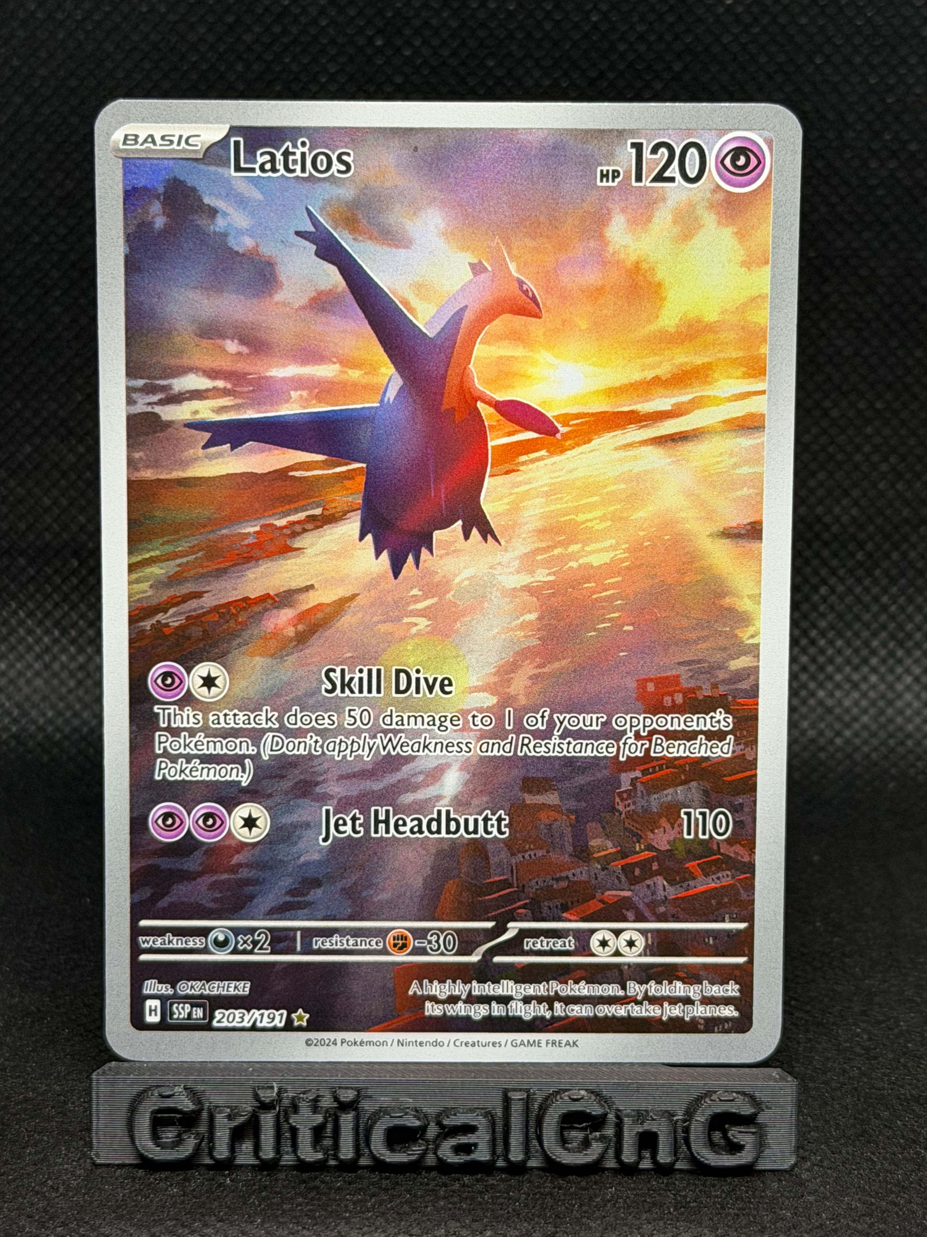 Pokemon TCG Latios 203/191 Surging Sparks Illustration Rare