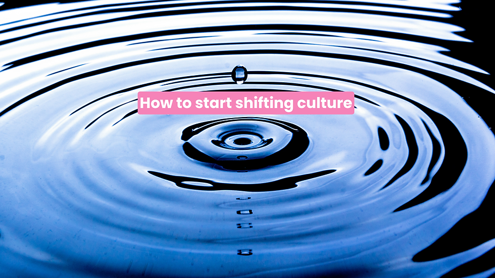 How to Start Shifting Culture (Without Trying to Fix Everything at Once)