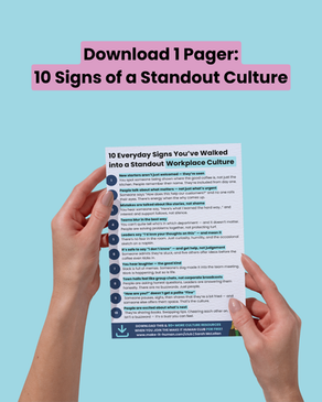 Download 1 Pager: What really makes a standout culture? 