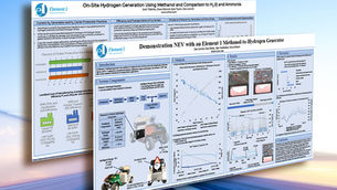 Element 1 posters from the 2023 Hydrogen and Fuel Cell Seminar.