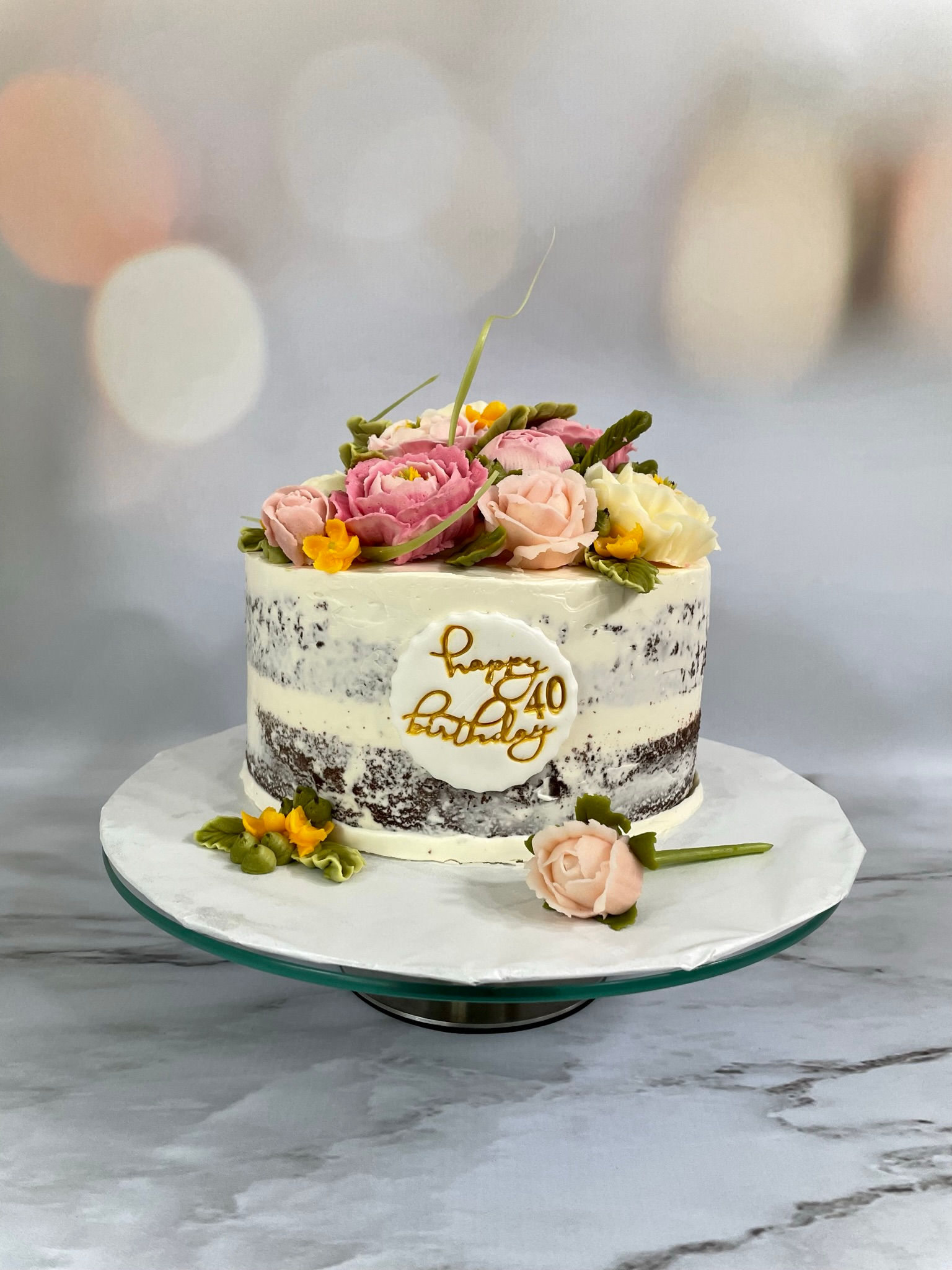 Heavenly Garden Birthday Cake