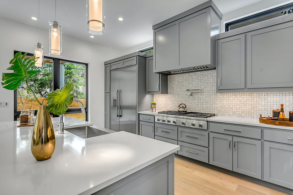 Modern grey kitchen