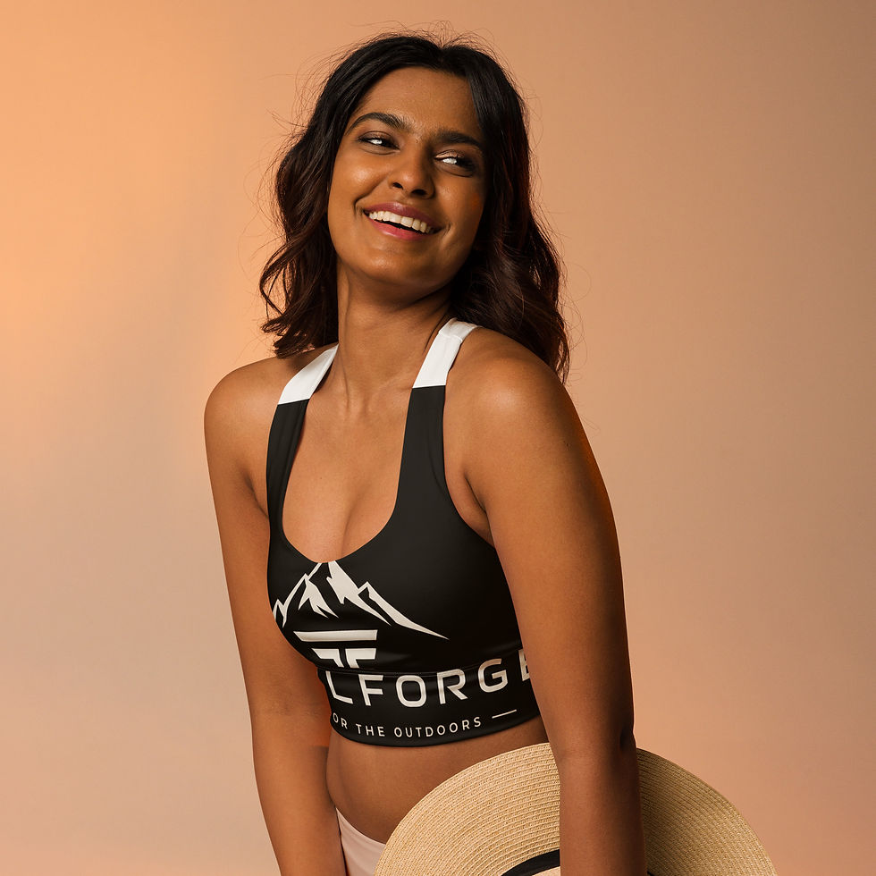 Thumbnail: Recycled Longline Sports Bra
