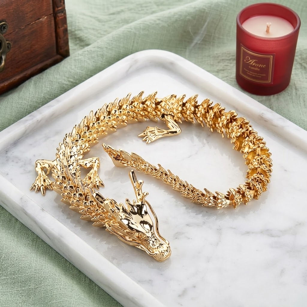 Golden Dragon Ornament