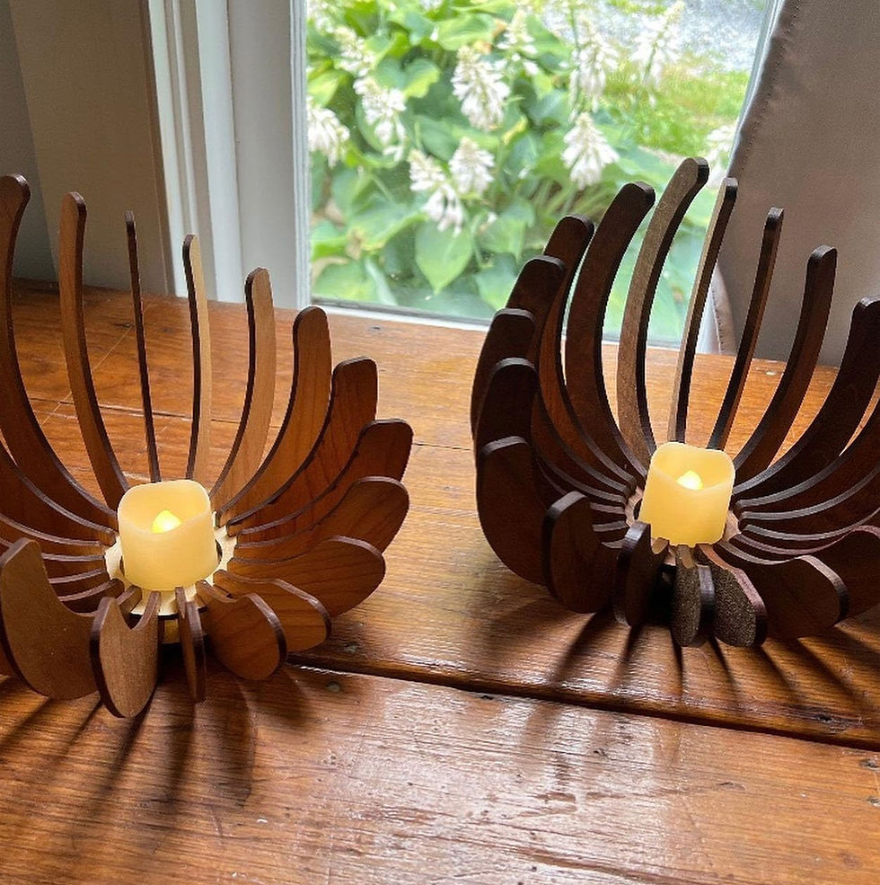 Thumbnail: Ember Bloom™ – Wooden Candle Holder