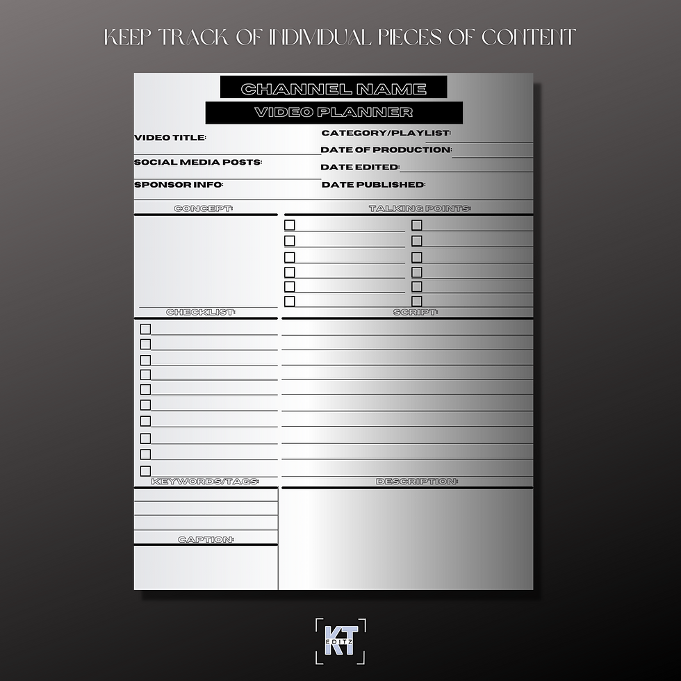 Thumbnail: For The Fellas:YouTube | Content Planner, Social Media Planner, Content Batching