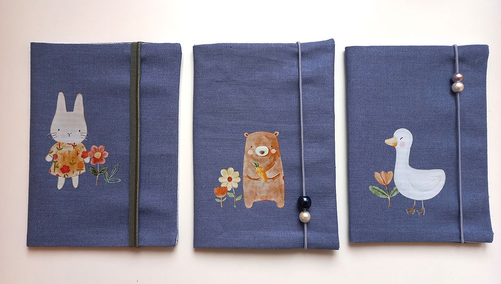 Mussterpasshülle blau