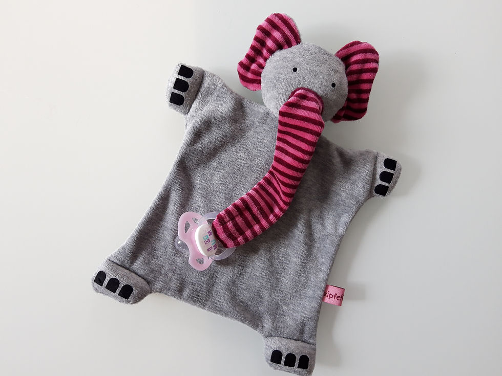 Zipfeltuch -Nuggifant pink