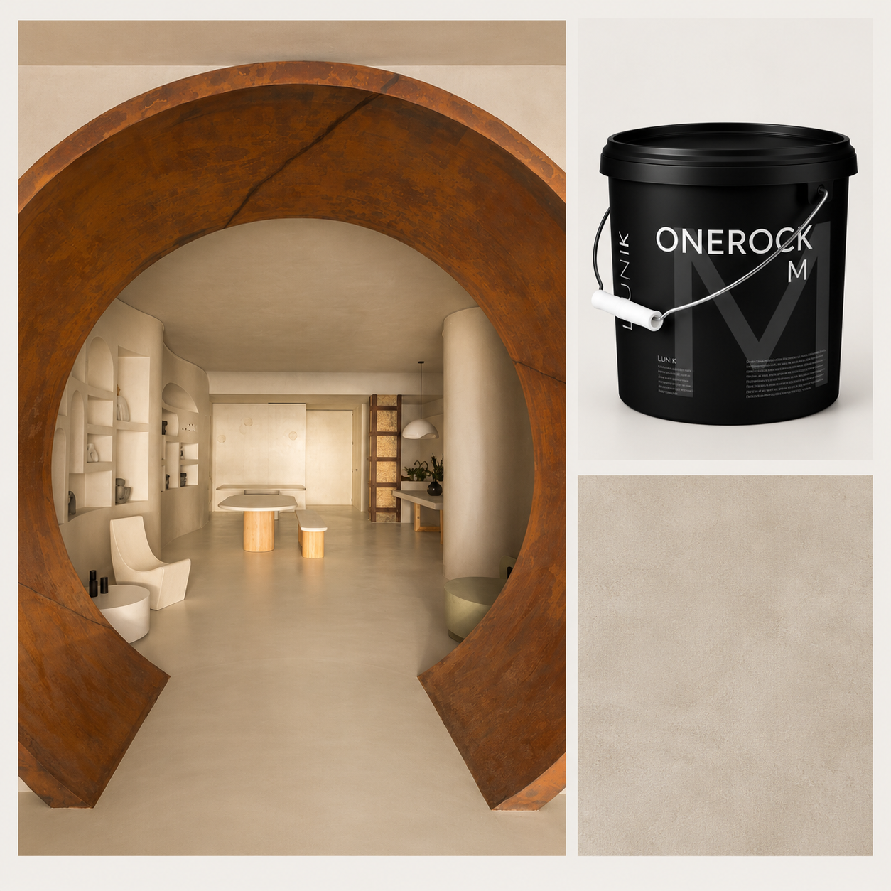 Onerock Microcement | 1 component | Ready to use 15kg Tub
