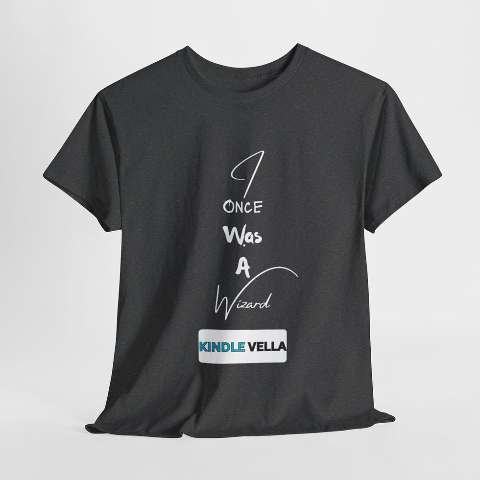 Thumbnail: Unisex Heavy Cotton Tee - I Once Was A Wizard - Dark Colors