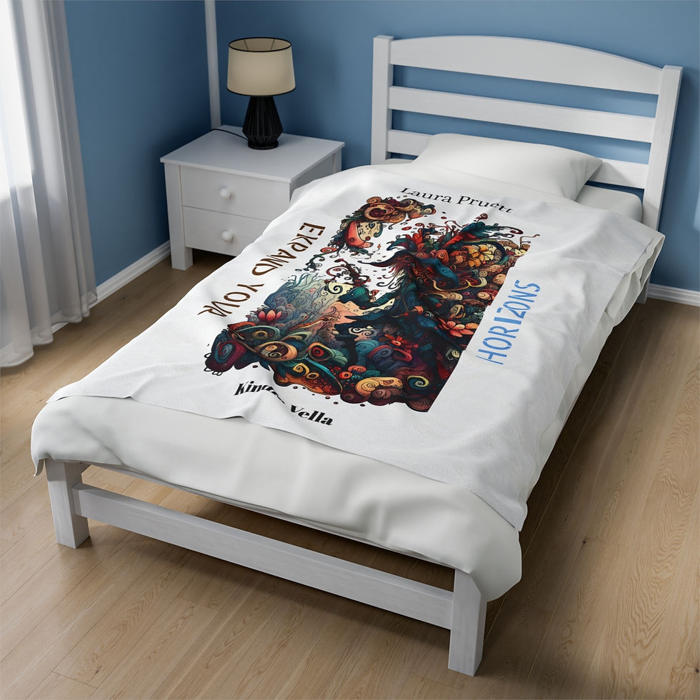 Thumbnail: Velveteen Plush Blanket - Expand Your Horizons