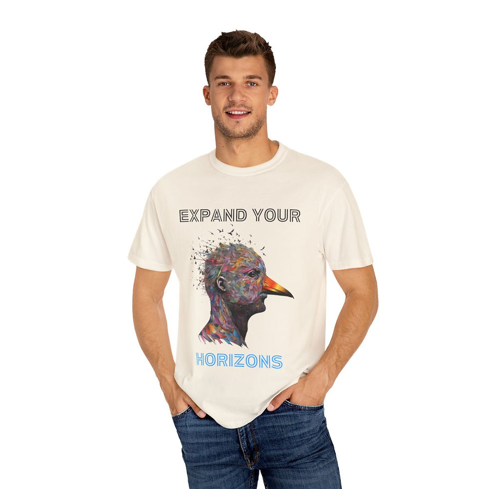 Thumbnail: Unisex Garment-Dyed T-shirt - Expand Your Horizons 2