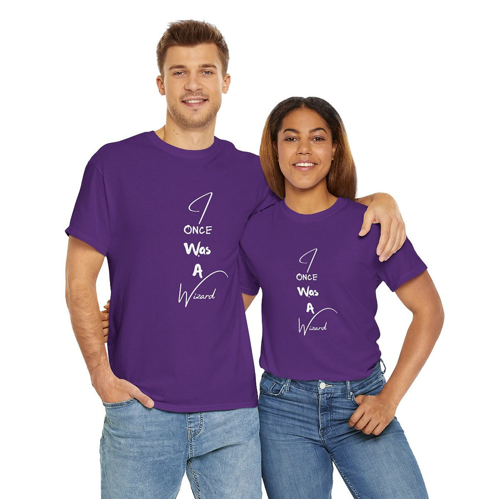 Miniatura: Unisex Heavy Cotton Tee - I Once Was A Wizard - Dark Colors 2