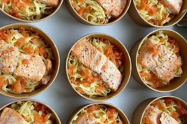 Pâtes saumon maison
