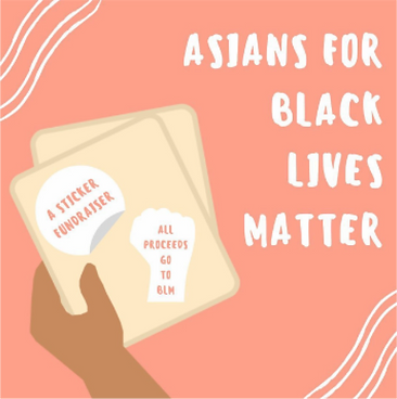 Asians for Black Lives Matter Stickers