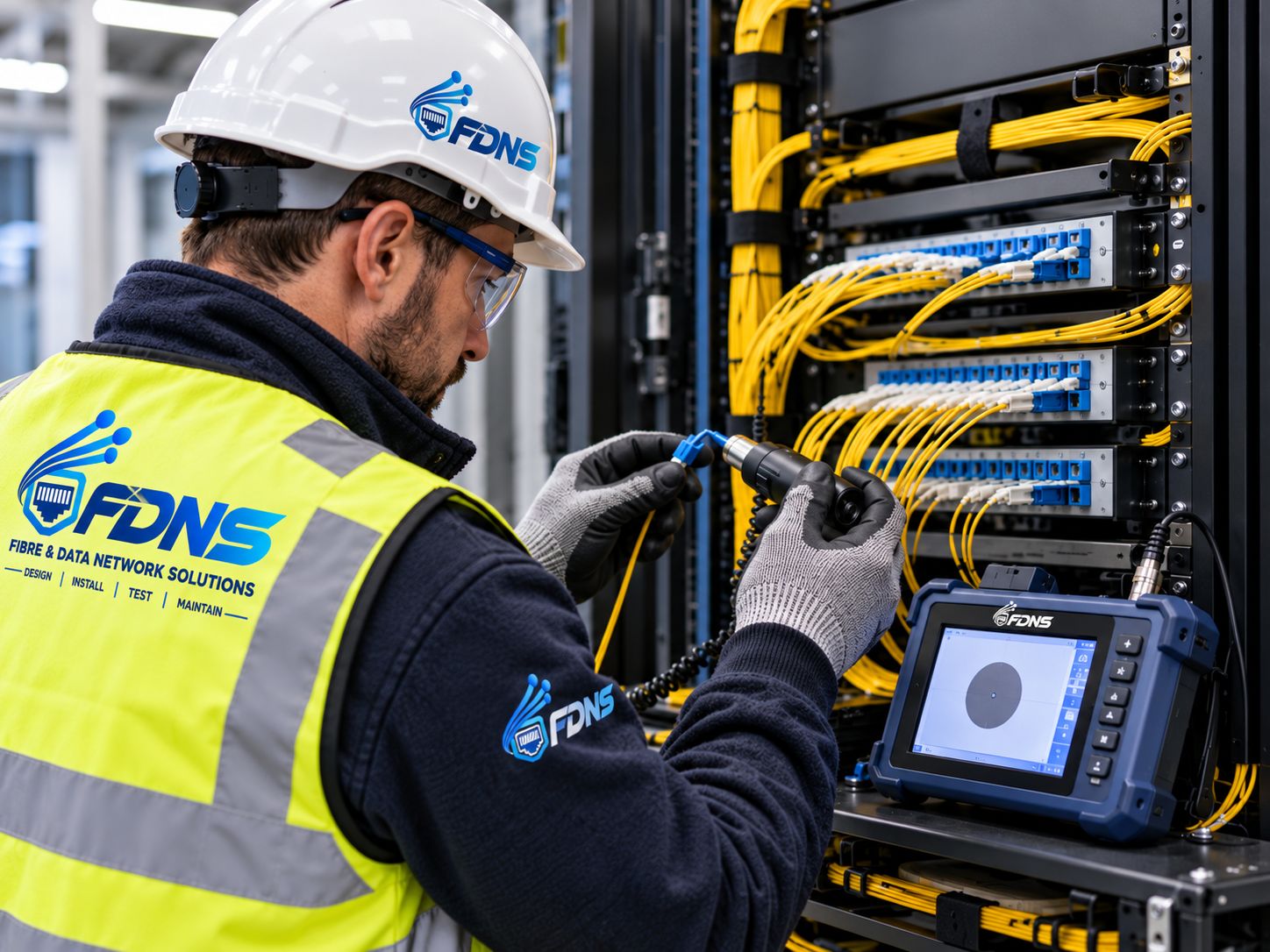 Professional fibre optic testing and certification services supporting networks in Derby
