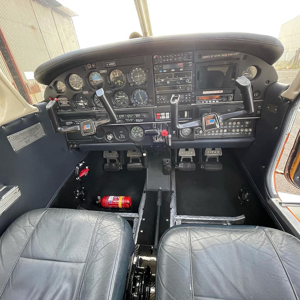 Cockpit of G-BRBW PA28