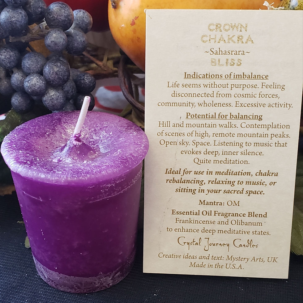 Thumbnail: Crown Chakra Votive Candle