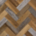Thumbnail: Brown & Gray Barnwood Herring Bone Planks