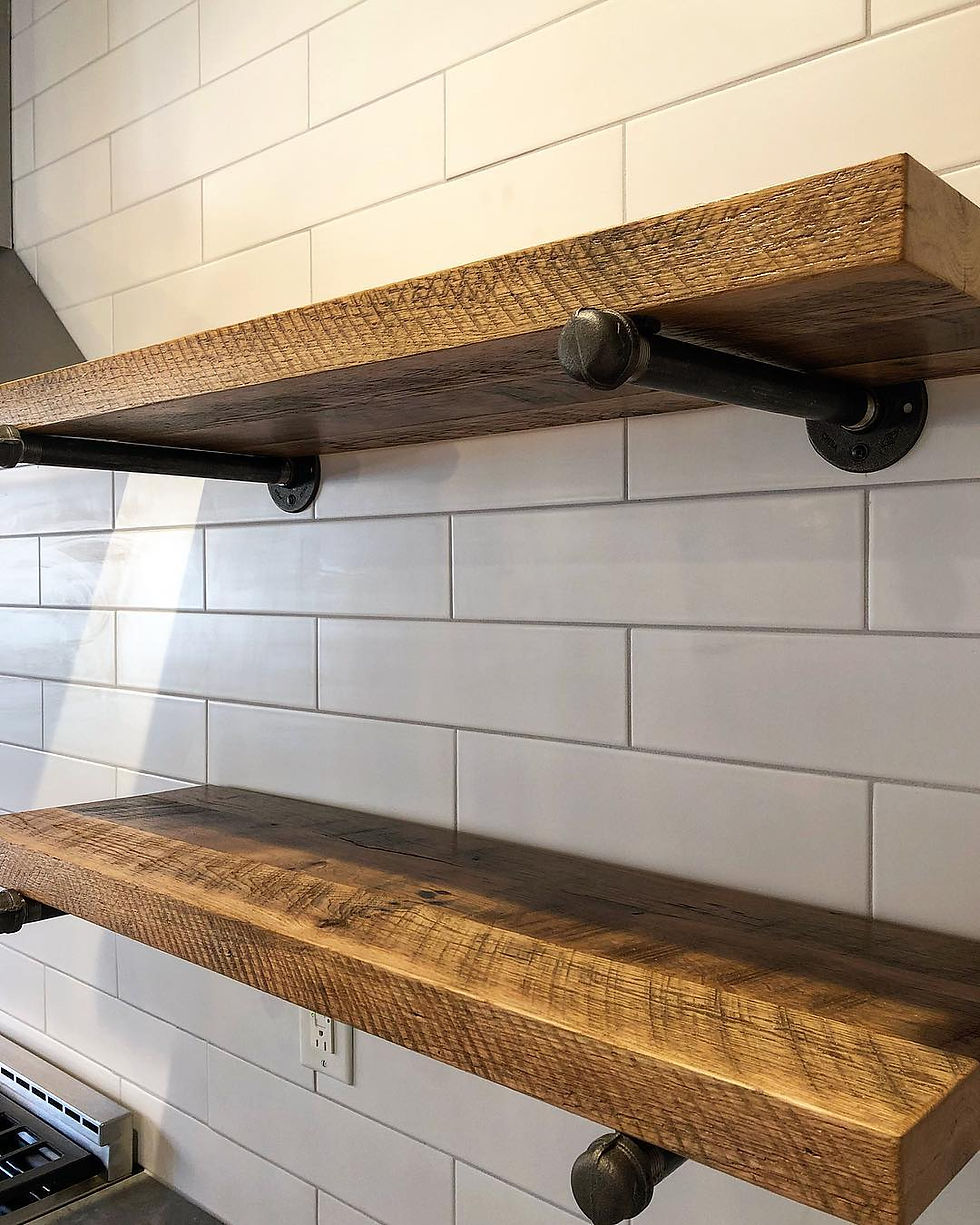 Thumbnail: Natural Reclaimed Barnwood Shelf