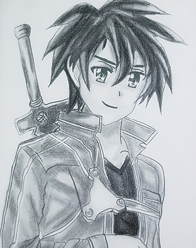 Drawing Kirito- Sword Art Online