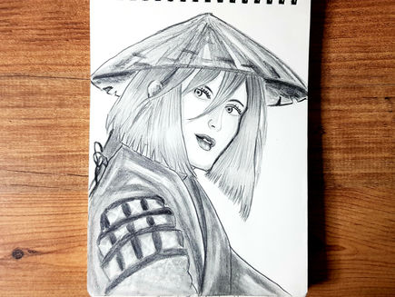 Drawing Samurai Girl